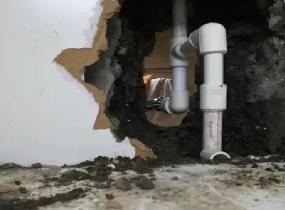灯塔厨房下水管道漏水检测